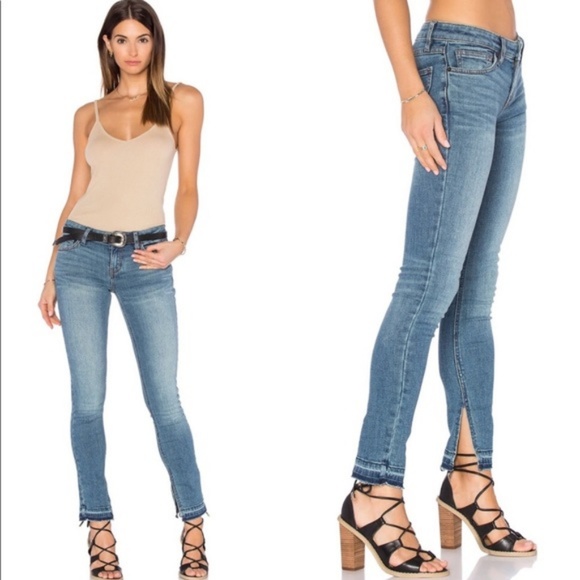 Free People Denim - Free people skinny jeans size 27 Ankle slit